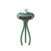 wadada Mini Portable Stroller Fan,Personal Portable Car Seat Baby 2000mAh Fan with Flexible Tripod Fix on Stroller,USB or Battery Operated Desk Fan,for Car Seat Crib Bike Treadmill ,(Green)