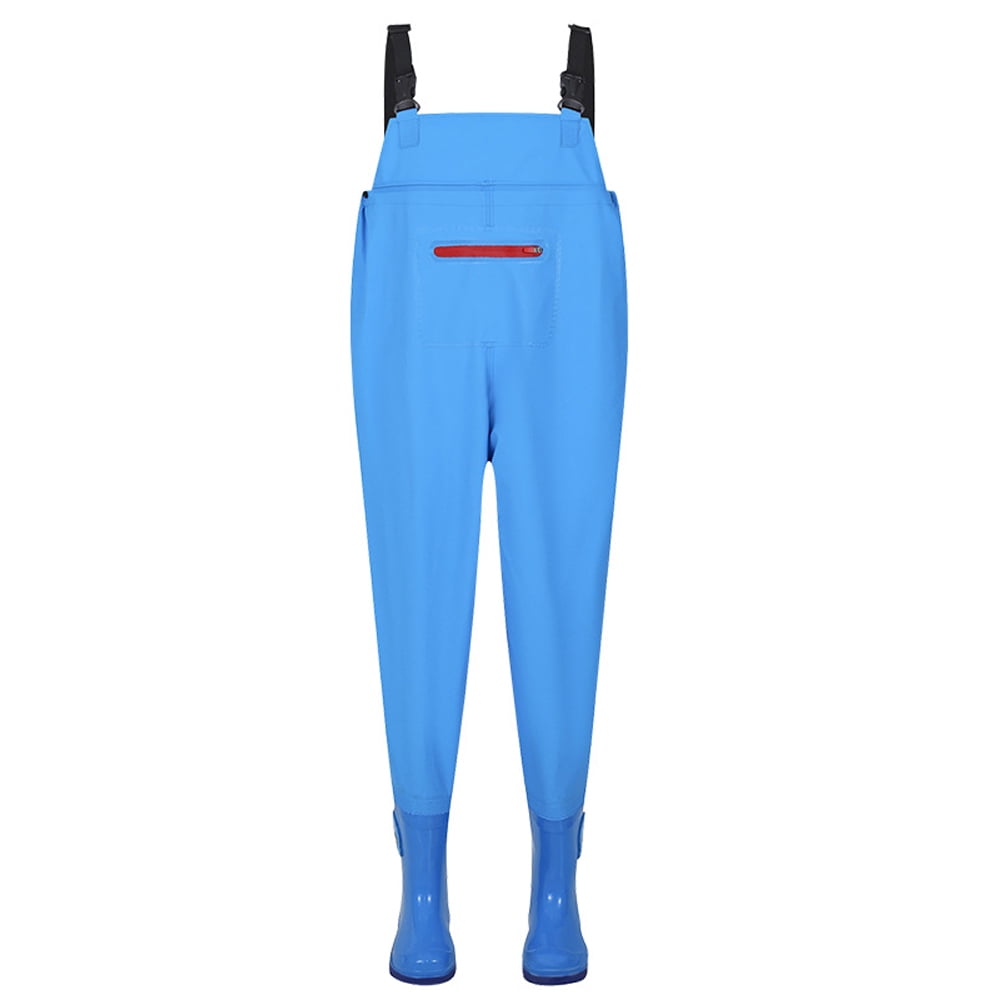 Waders Enfant PVC étanches Bleus - Pantalon De Pêche Ou Jeu En Eau Peu Profonde