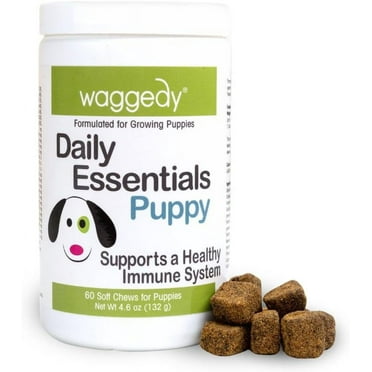 waggedy Daily Essentials Puppy, Dog Supplements & Vitamins (60 Chews)