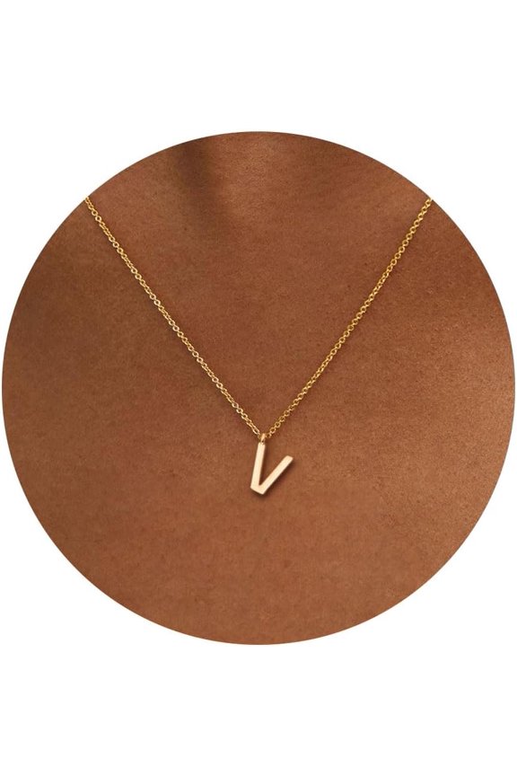 Initial Necklaces for Women - 14k Gold Plated Dainty Letter Necklace Alphabet A-Z Necklace Personalized Monogram Name Necklaces for Women Jewelry Gifts for Her
