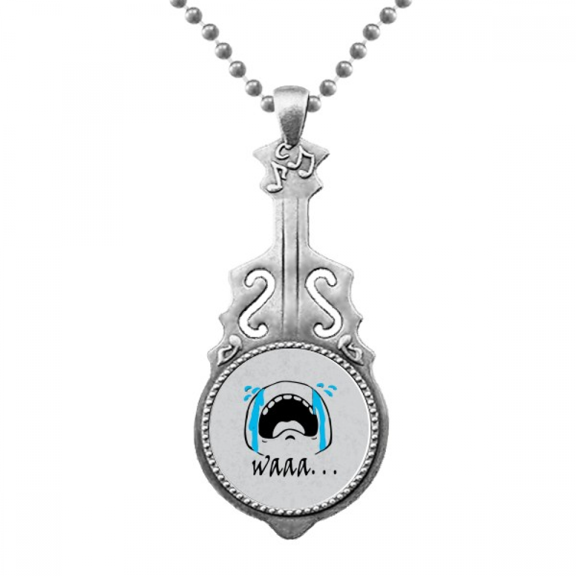 wail black cute chat fpattern pendant jewelry music guitar torque hangtag