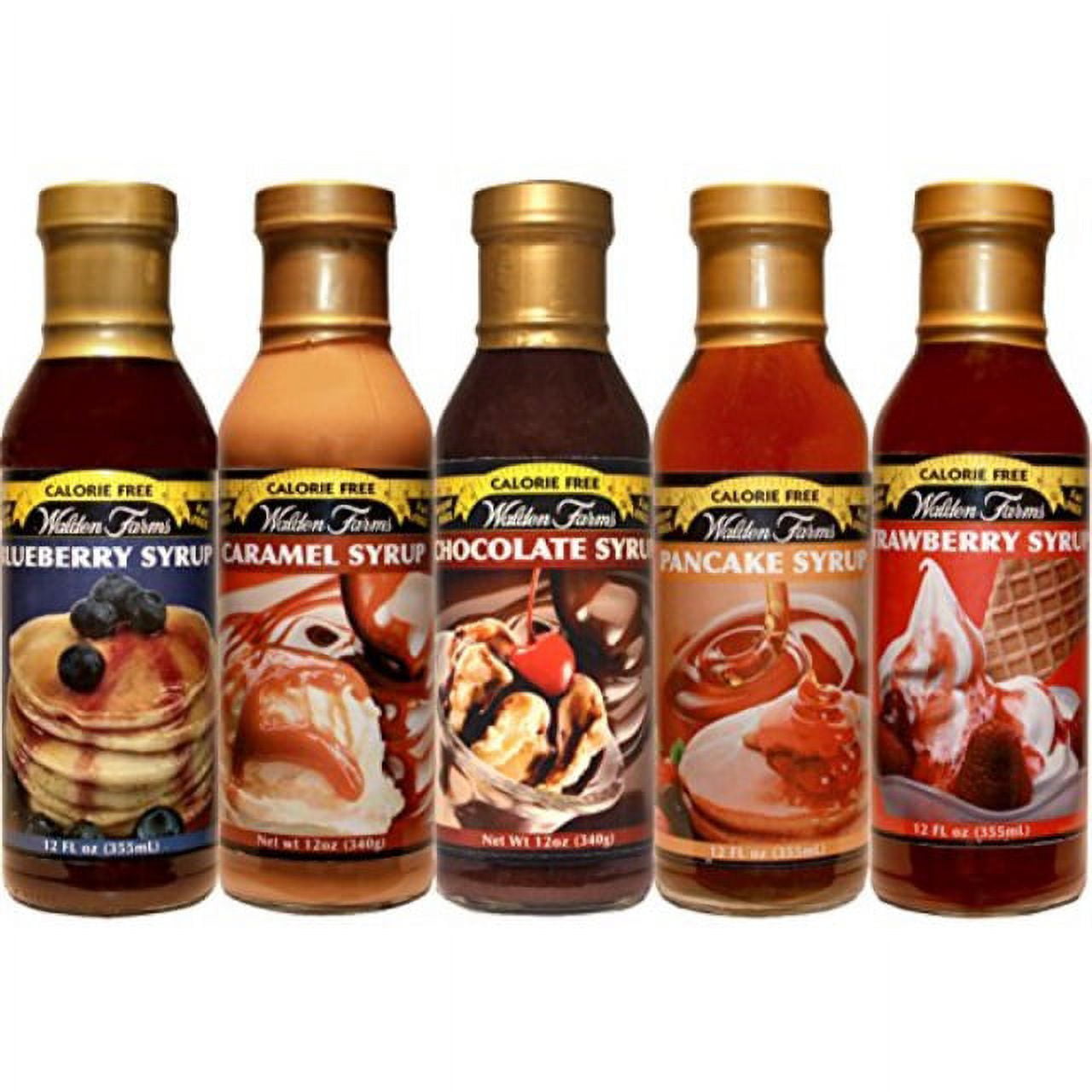 walden farms caramel syrup/blueberry syrup/strawberry syrup/pancake syrup/chocolate syrup