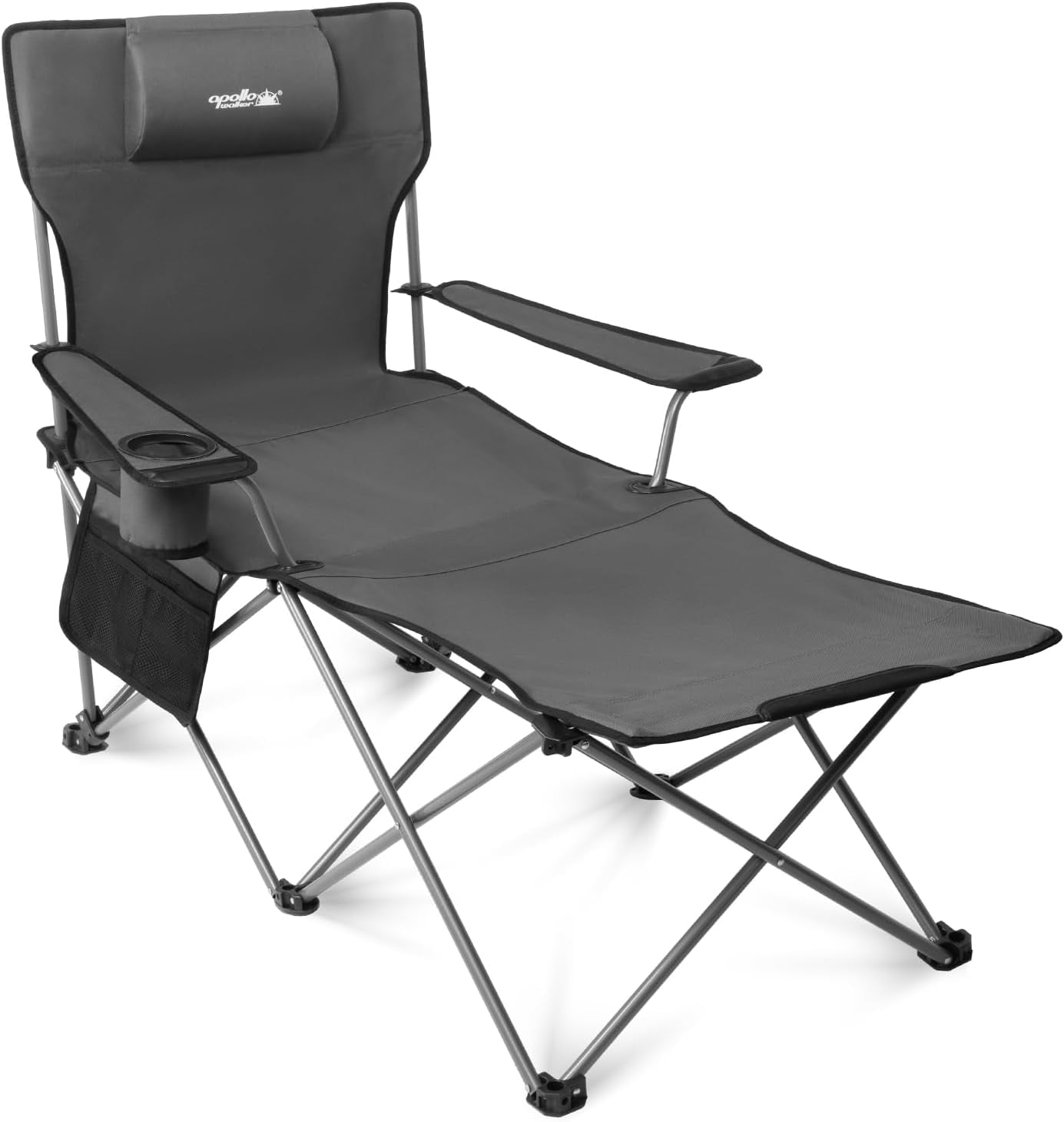 walker Camping Chairs for Adults - 6 Legged Beach Chair with Foot Rest ...