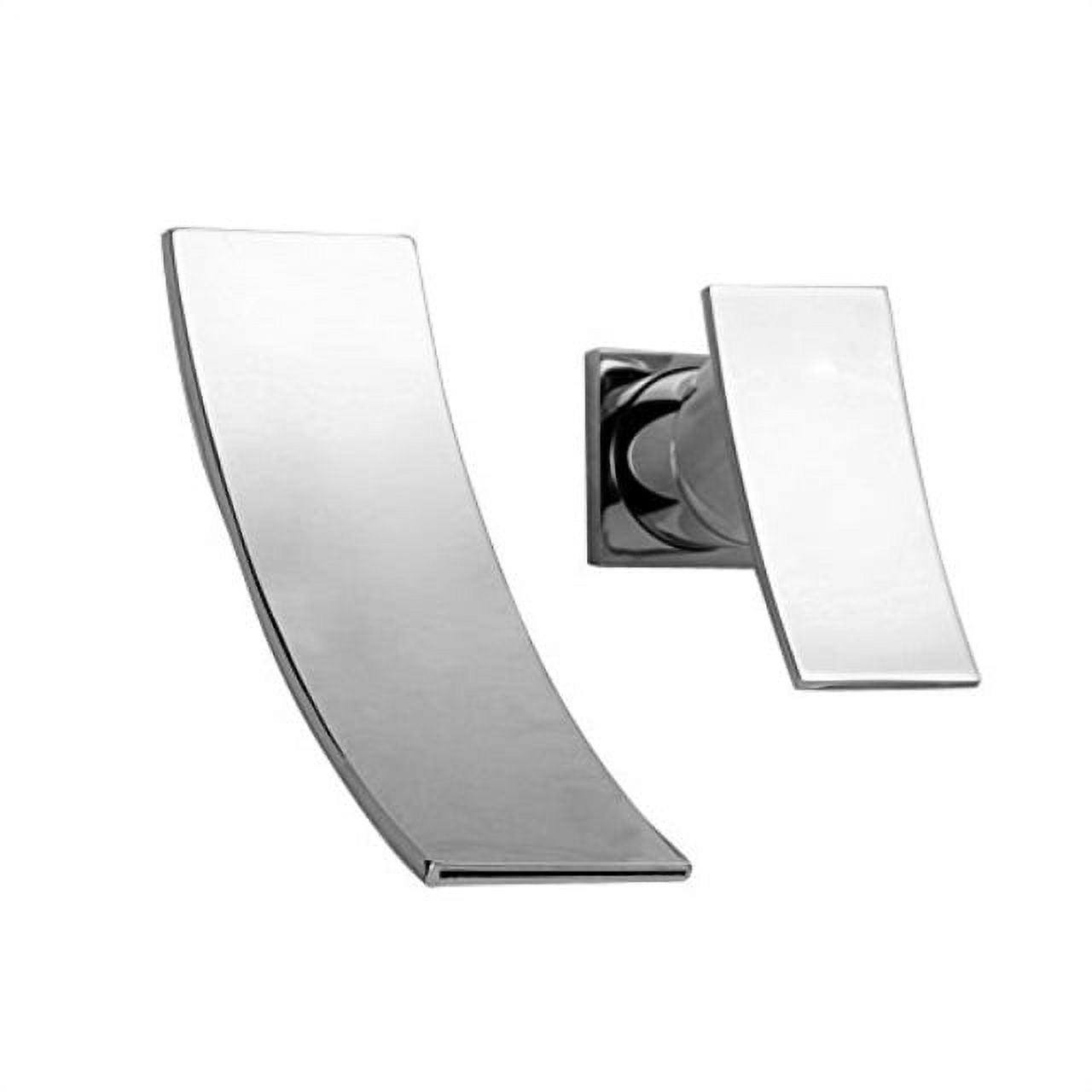 Chrome Wall Mount Waterfall Bathroom Vanity Faucet