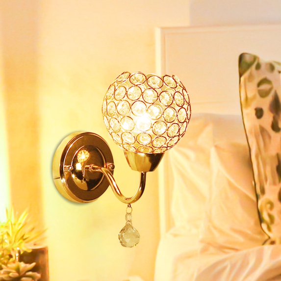 wall of crystal Sconces, Modern Sconces ing with Hanging , Wall Mount Lamp Bedside Wall Lamp Wall Decor for Bedroom , Standard