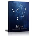 thumbnail image 1 of wall26 - 12 Zodiac Signs Constellation Canvas Wall Art - Libra - Gallery Wrap Modern Home Art | Ready to Hang - 12x18 inches, 1 of 3