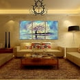 thumbnail image 1 of wall26 - 2 Panel Canvas Wall Art - Oil Painting Style Artwork with Deers Under Giant Colorful Tree - Giclee Print Gallery Wrap Modern Home Art Ready to Hang - 24"x36" x 3 Panels, 1 of 4
