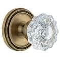 thumbnail image 1 of Grandeur Solver_Sd_Na Soleil Solid Brass Rose Single Dummy Door Knob - Brass, 1 of 6