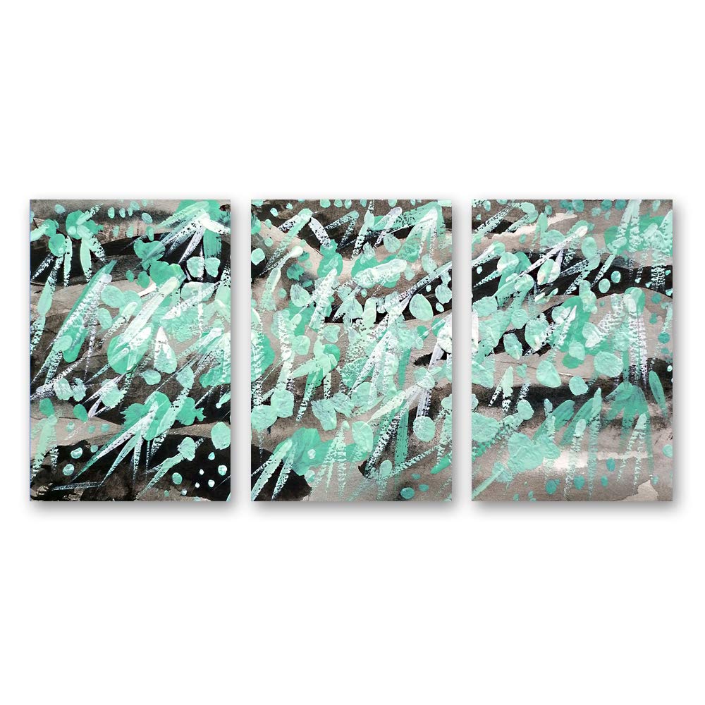 wall26 3 Panel Canvas Wall Art Abstract Color Pictures Home Wall ...