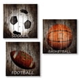 thumbnail image 1 of wall26 3 Panel Canvas Wall Art Ball Games Pictures Home Wall Decorations for Bedroom Living Room Paintings Canvas Prints Framed - 16"x16"x3 Panels, 1 of 4
