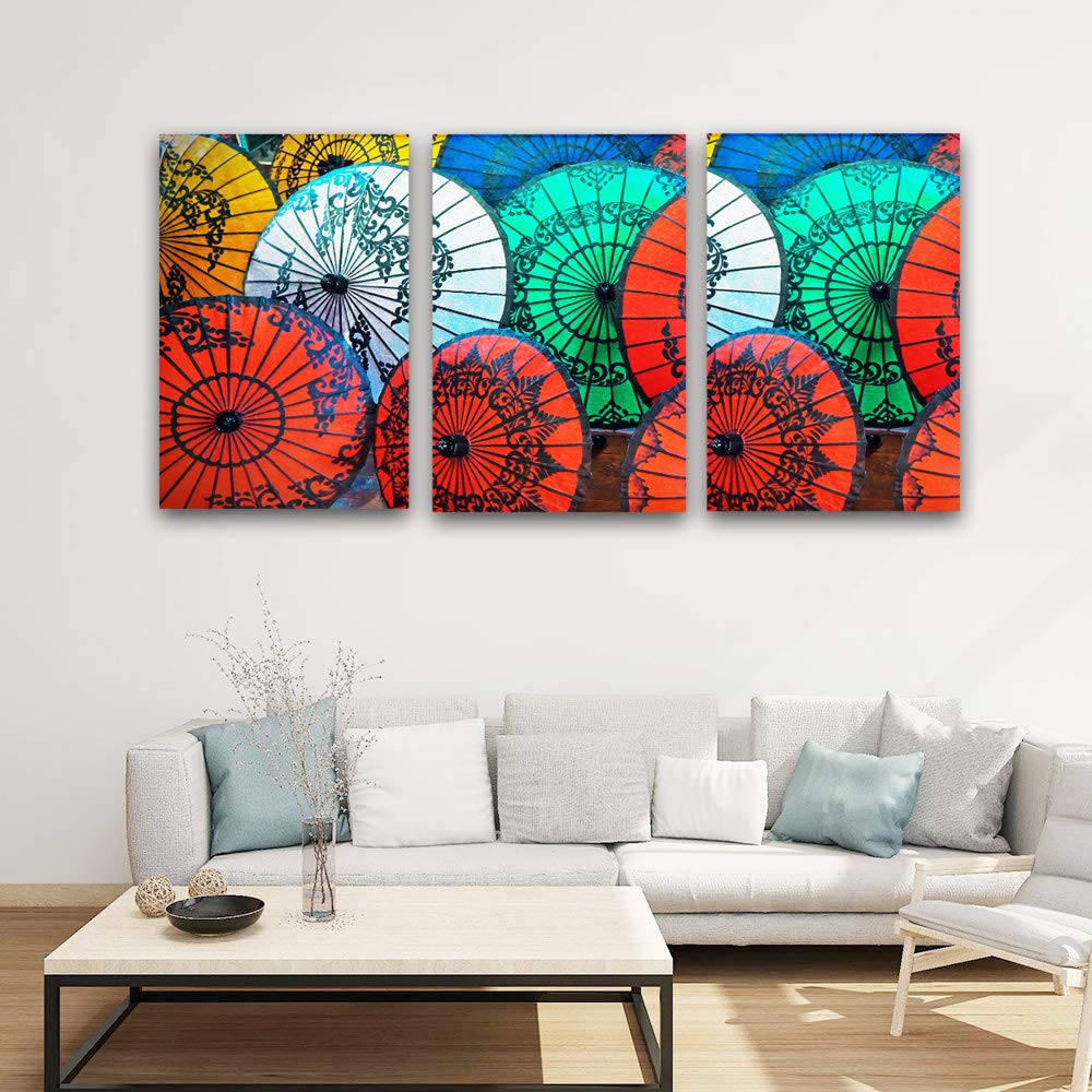 wall26 3 Panel Canvas Wall Art Colorful Pictures Home Wall Decorations ...