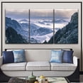 thumbnail image 1 of wall26 3 Panel Canvas Wall Art - Landscape of Snow Covered Mountains - Giclee Print Gallery Wrap Modern Home Decor Ready to Hang - 24"x36" x 3 Panels, 1 of 3