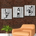 thumbnail image 1 of wall26 3 Panel Canvas Wall Art Play Basketball Pictures Home Wall Decorations for Bedroom Living Room Paintings Canvas Prints Framed - 12"x12"x3 Panels, 1 of 4