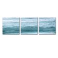 thumbnail image 1 of wall26 3 Panel Canvas Wall Art Teal Blue Abstract Pictures Home Wall Decorations for Bedroom Living Room Paintings Canvas Prints Framed - 12"x12"x3 Panels, 1 of 4