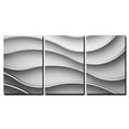 thumbnail image 1 of wall26 - 3 Piece Canvas Wall Art - 3D Abstract Pattern Wallpaper Geometric Background - Modern Home Art Stretched and Framed Ready to Hang - 24x36x3 Panels, 1 of 4