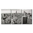thumbnail image 1 of wall26 - 3 Piece Canvas Wall Art - Aerial View of Manhattan, New York City USA - Modern Home Art Stretched and Framed Ready to Hang - 16"x24"x3 Panels, 1 of 3