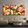 thumbnail image 1 of wall26 - 3 Piece Canvas Wall Art - Different Fruit Candies Background - Modern Home Art Stretched and Framed Ready to Hang - 24"x36"x3 Panels, 1 of 4