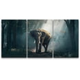 thumbnail image 1 of wall26 - 3 Piece Canvas Wall Art - Elephants in The Forest - Modern Home Art Stretched and Framed Ready to Hang - 24"x36"x3 Panels, 1 of 5
