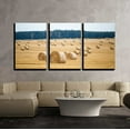 thumbnail image 1 of wall26 - 3 Piece Canvas Wall Art - Hay Bales on The Field After Harvest - Modern Home Art Stretched and Framed Ready to Hang - 24"x36"x3 Panels, 1 of 4