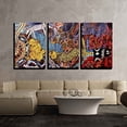 thumbnail image 1 of wall26 - 3 Piece Canvas Wall Art - Indigenous Australian Art Dot Painting - Modern Home Art Stretched and Framed Ready to Hang - 16"x24"x3 Panels, 1 of 4