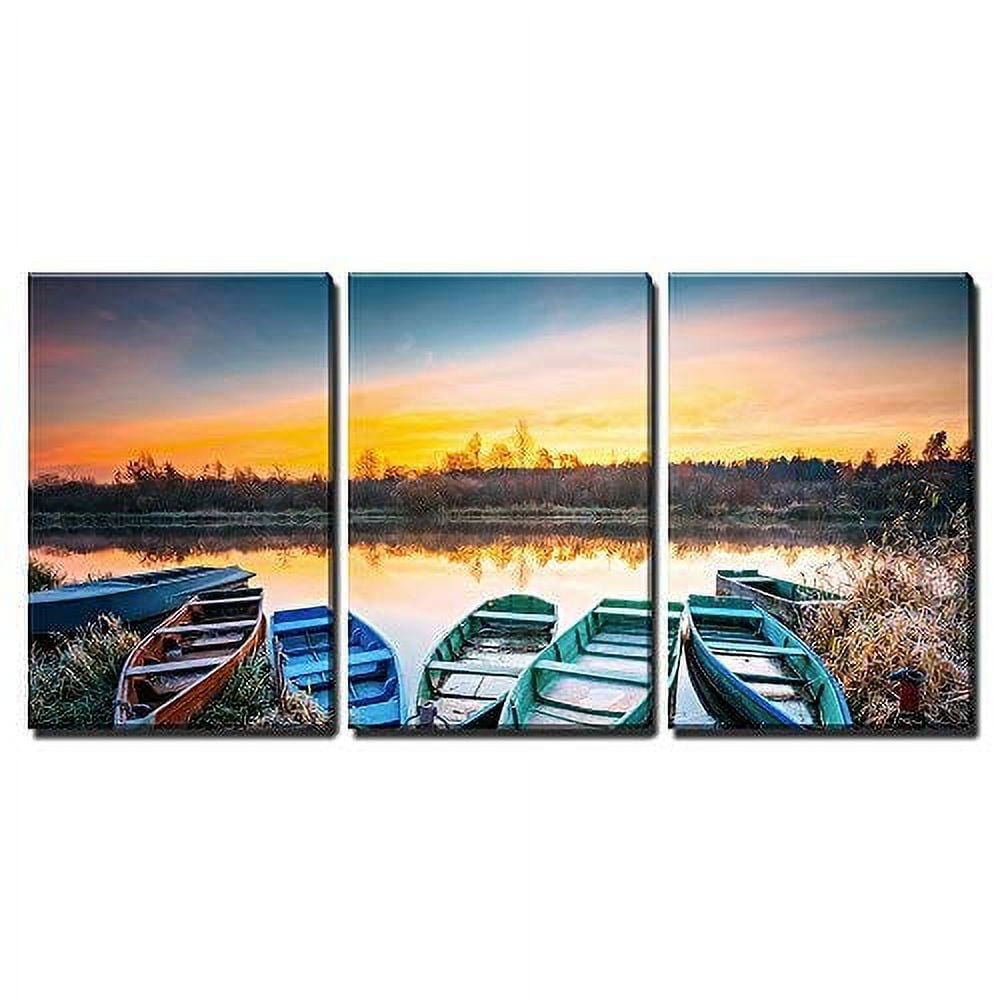 Customer reviews for wall26 - 3 Piece Canvas Wall Art - Lake