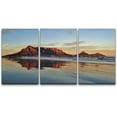 thumbnail image 1 of wall26 - 3 Piece Canvas Wall Art - Landscape of Cape Town and Table Mountain at Sunrise - Modern Home Art Stretched and Framed Ready to Hang - 16"x24"x3 Panels, 1 of 5