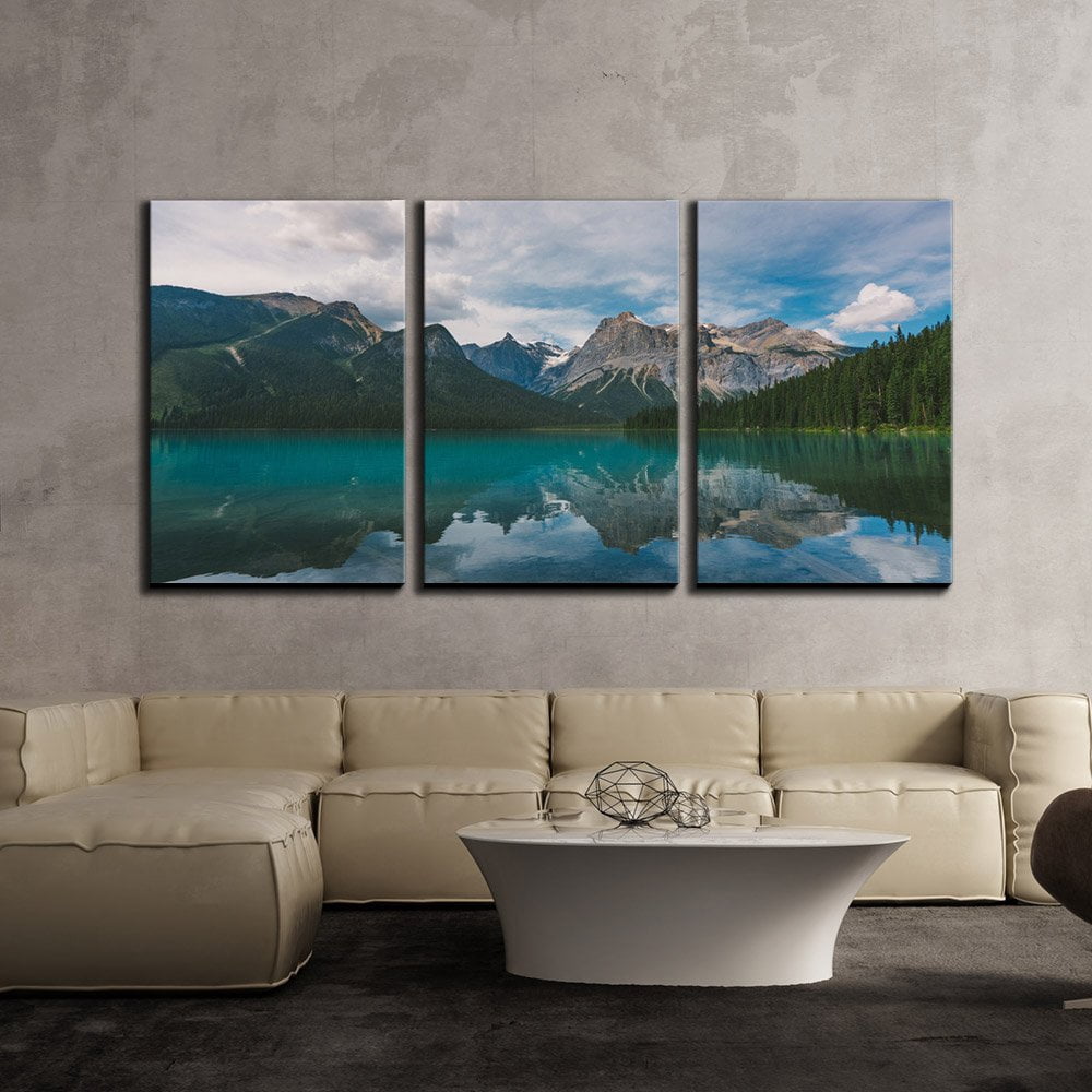 wall26 - 3 Piece Canvas Wall Art - Landscape Mountain and The ...