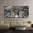 thumbnail image 1 of wall26 - 3 Piece Canvas Wall Art - London City Skyline - Modern Home Art Stretched and Framed Ready to Hang - 24"x36"x3 Panels, 1 of 4