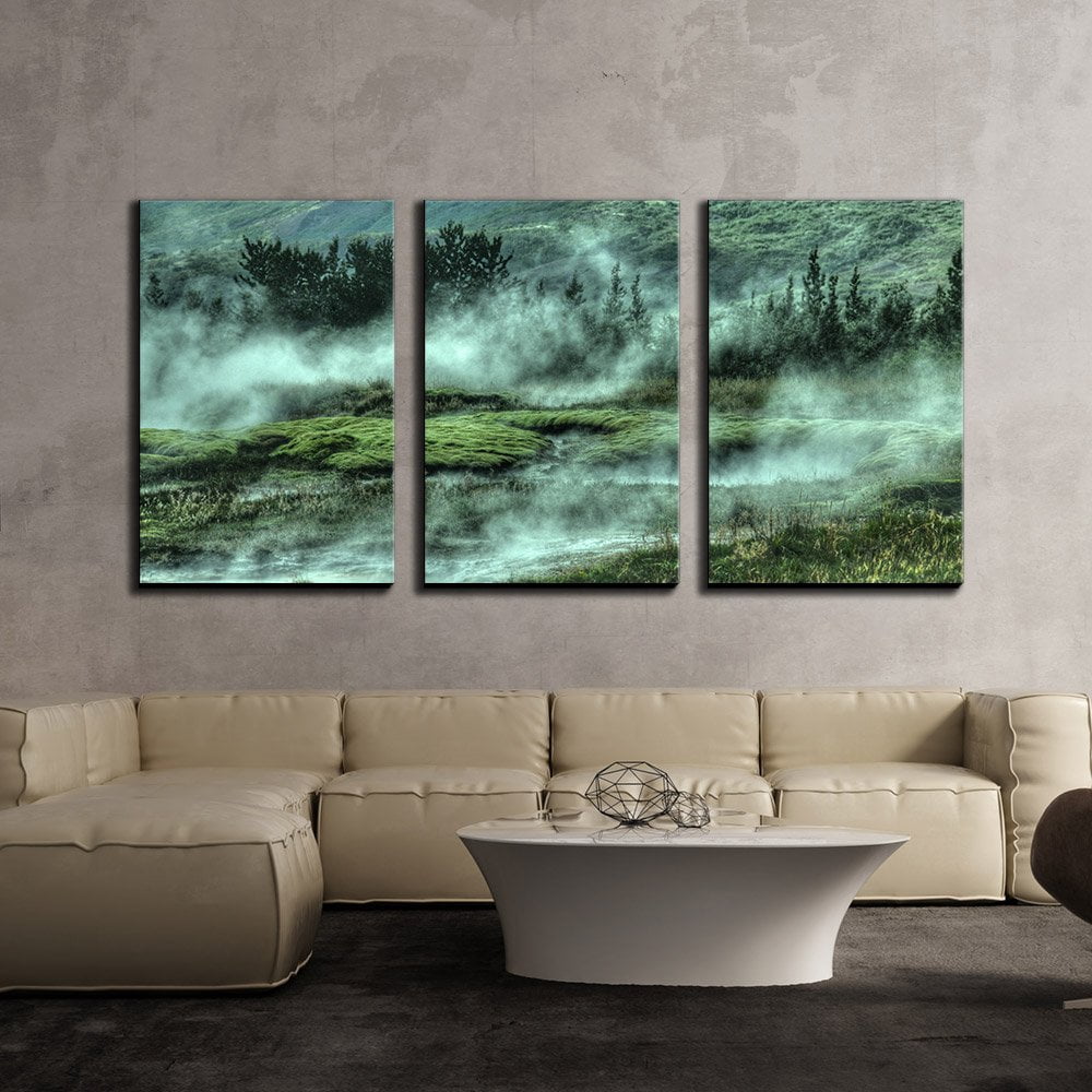 Wall26 3 Piece Canvas Wall Art Nature Landscape With Green Hills In wall26-3-piece-canvas-wall-art-nature-landscape-with-green-hills-in