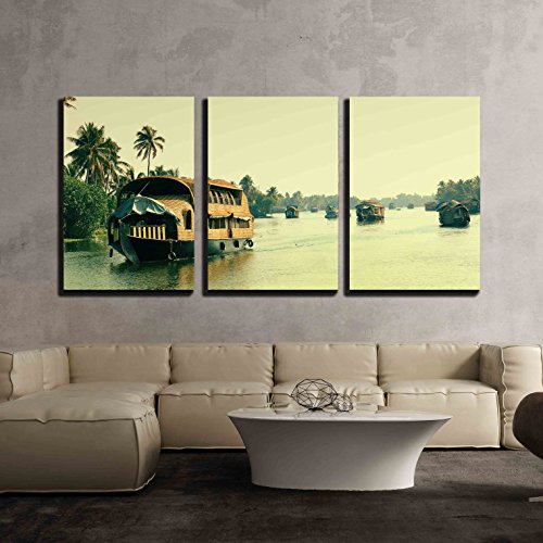wall26 3 Piece Canvas Wall Art Picturesque Tropical Landscape with