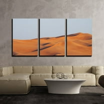 wall26 - 3 Piece Canvas Wall Art - Sand Desert - Modern Home Art Stretched and Framed Ready to Hang - 24"x36"x3 Panels