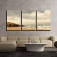 thumbnail image 1 of wall26 - 3 Piece Canvas Wall Art - Seagulls Fly on The Coast - Modern Home Art Stretched and Framed Ready to Hang - 24"x36"x3 Panels, 1 of 4