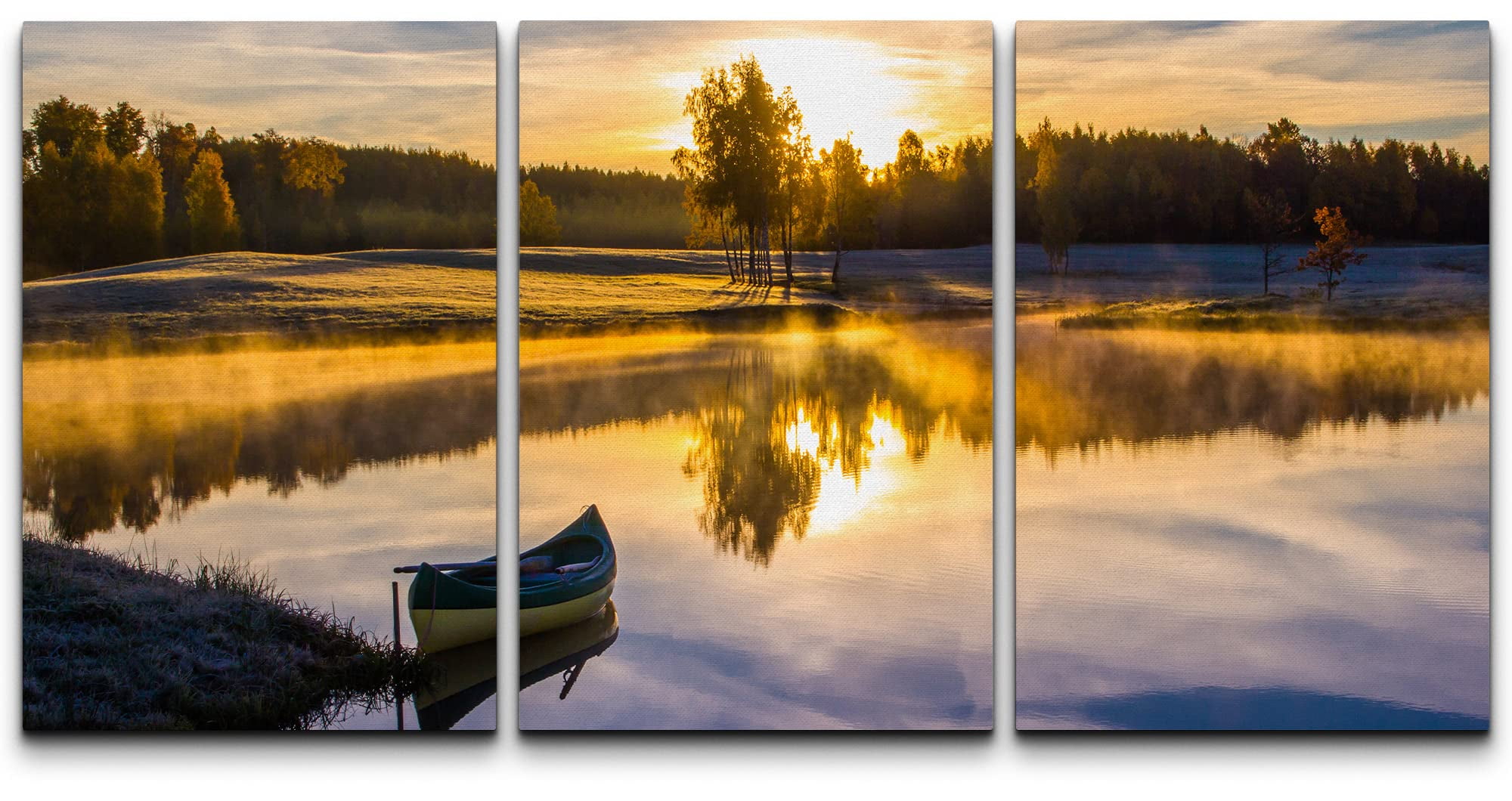 ウォール26 wall26 キャンバスアート 3点セット Sunrise wall26 - 3 Piece Canvas Art - Big Tree in Forest - Ready to Hang