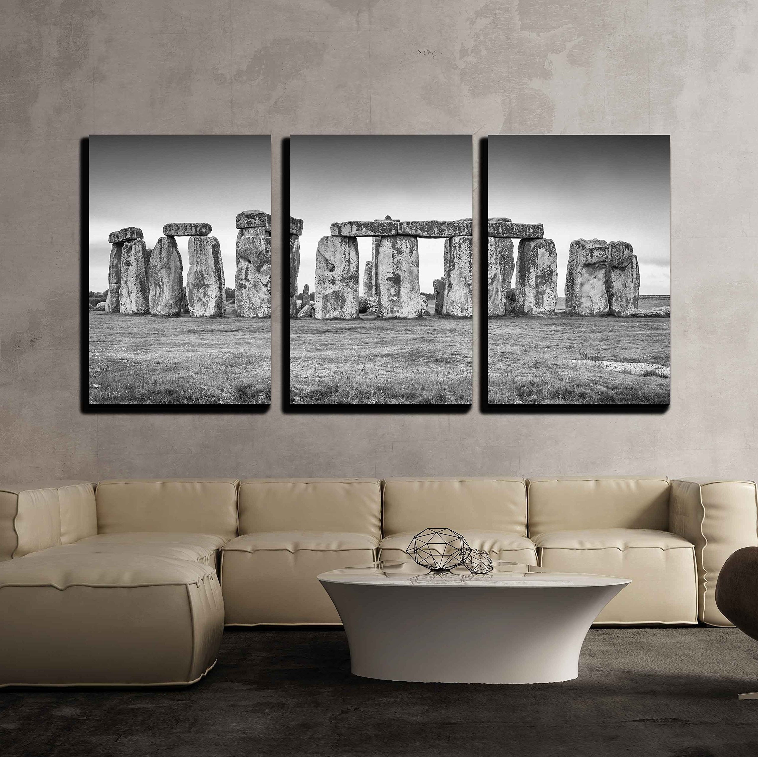 wall26 - 3 Piece Canvas Wall Art - The Stonehenge - Modern Home Art ...