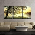 thumbnail image 1 of wall26 - 3 Piece Canvas Wall Art - Tree Near Lake During Sunset. Beautiful Natural Landscape - Modern Home Art Stretched and Framed Ready to Hang - 24"x36"x3 Panels, 1 of 4