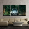 thumbnail image 1 of wall26 - 3 Piece Canvas Wall Art - Vintage Car Driving The a Lane with Trees - Modern Home Art Stretched and Framed Ready to Hang - 24"x36"x3 Panels, 1 of 4