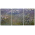 thumbnail image 1 of wall26 3 Piece Canvas Wall Art - Water Color Pond - Modern Home Art Stretched and Framed Ready to Hang - 24" x 36" x3, 1 of 5