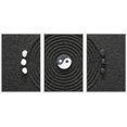 thumbnail image 1 of wall26 - 3 Piece Framed Canvas Wall Art - Zen Stones with Yin and Yang - Modern Home Art Stretched and Framed Ready to Hang - 24"x36"x3 White, 1 of 5