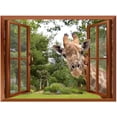 thumbnail image 1 of wall26 Removable Wall Sticker/Wall Mural - Cute Giant Panda Creative Window View Wall Decor (36x48 inches, Artwork - 01) 36x48 inches Artwork - 01, 1 of 6