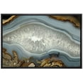 thumbnail image 1 of wall26 - Abstract Agate Slice Pattern Gallery - Framed Canvas Art Wall Art - 16"x24" Black, 1 of 5