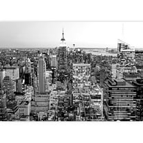 wall26 - Aerial View of Manhattan, New York City USA - Removable Wall Mural | Self-Adhesive Large Wallpaper - 66x96 inches