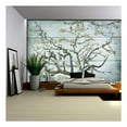 thumbnail image 1 of wall26 - Almond Blossom Painting by Vincent Van Gogh on a Blue Wood Textured Background - Wall Mural, Removable Sticker, Home Decor - 66x96 inches, 1 of 6
