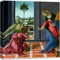 wall26 - Annunciation by Sandro Botticelli - Canvas Print Wall Art Famous Painting Reproduction - 24" x 24"