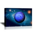 thumbnail image 1 of wall26 - Astronomy Canvas Wall Art - Planet Neptune in Solar System - Gallery Wrap Modern Home Art | Ready to Hang - 12x18 inches, 1 of 4