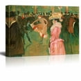 thumbnail image 1 of wall26 At the Moulin Rouge: The Dance by Henri de Toulouse-Lautrec - Canvas Print Wall Art Famous Painting Reproduction - 12" x 18", 1 of 3