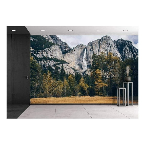 wall26 - Autumn Landscape Rocky Mountain - Removable Wall Mural | Self-Adhesive Large Wallpaper - 66x96 inches