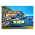 thumbnail image 1 of wall26 - Beautiful Colorful Cityscape on The Mountains Over Mediterranean Sea - Removable Wall Mural | Self-Adhesive Large Wallpaper - 100x144 inches, 1 of 6