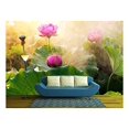 thumbnail image 1 of wall26 - Beautiful Lotus Flower in Blooming at Sunset - Removable Wall Mural | Self-Adhesive Large Wallpaper - 100x144 inches, 1 of 5