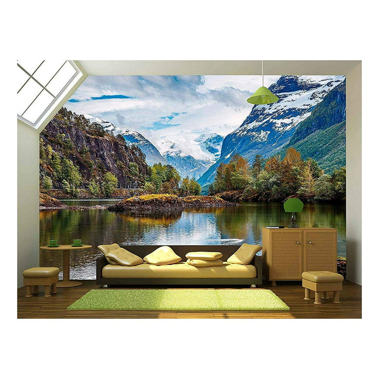 wall26 - Beautiful Nature Norway Natural Landscape. - Removable Wall Mural