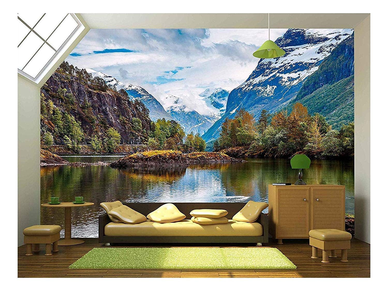 Wallpaper Mural Large green trees Easy to Install